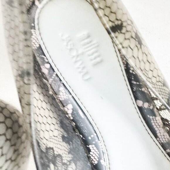 Melissa X Jason Wu Lace Motif Peep Toe Flats 10 - Picture 3 of 8